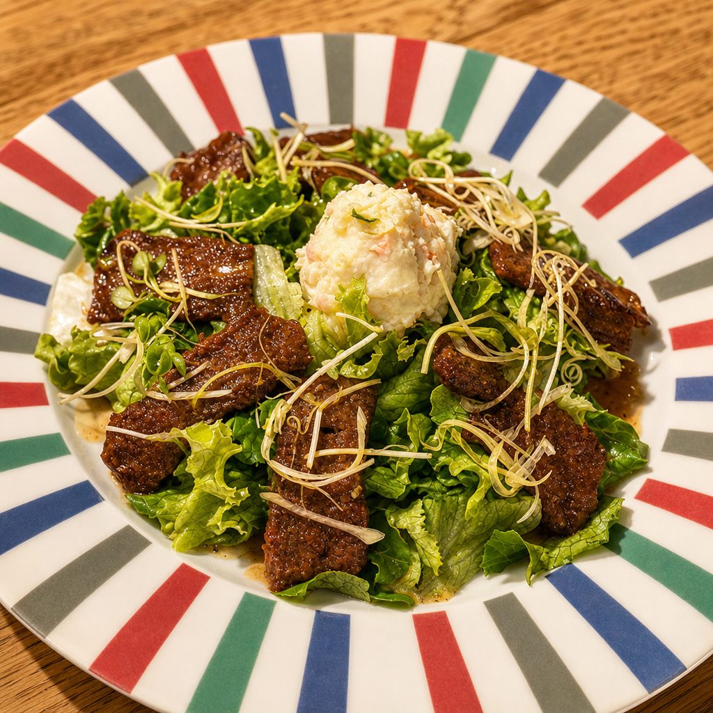 Asian BBQ Beef Salad.